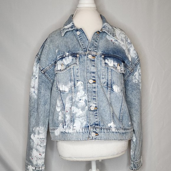 Hudson Jeans Brea Swing Trucker Jacket (No Welt Pockets) Anniversary edition - Picture 1 of 8